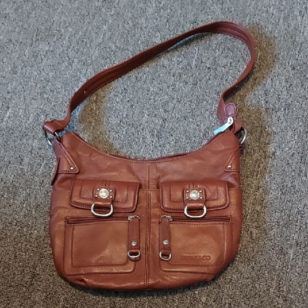 Stone & Co. Tan Leather Shoulder Bag